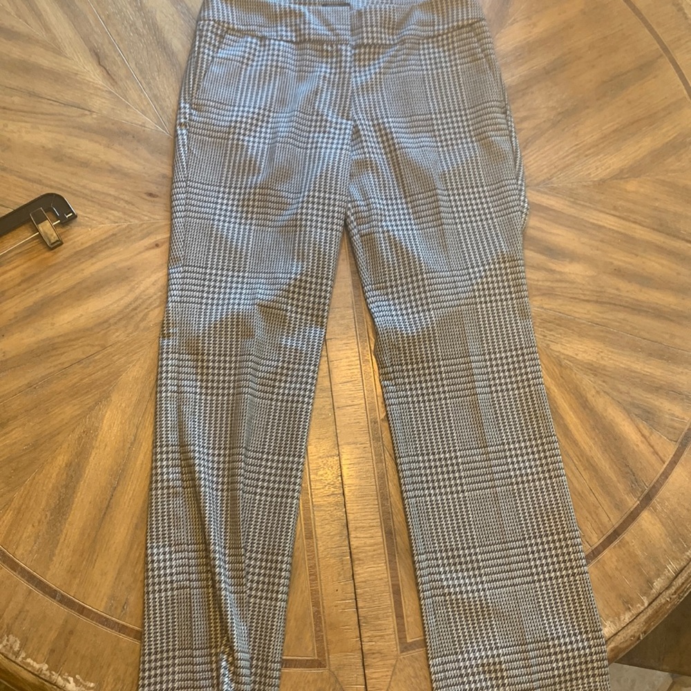 Ann Taylor Factory Black Plaid Pants